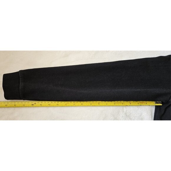 VICTORIA’S SECRET PINK SIZE SMALL BLACK EVERYDAY FLEECE HOODIE - Picture 9 of 11